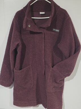 Columbia Women's Plush Sherpa Coat - Deep Plum